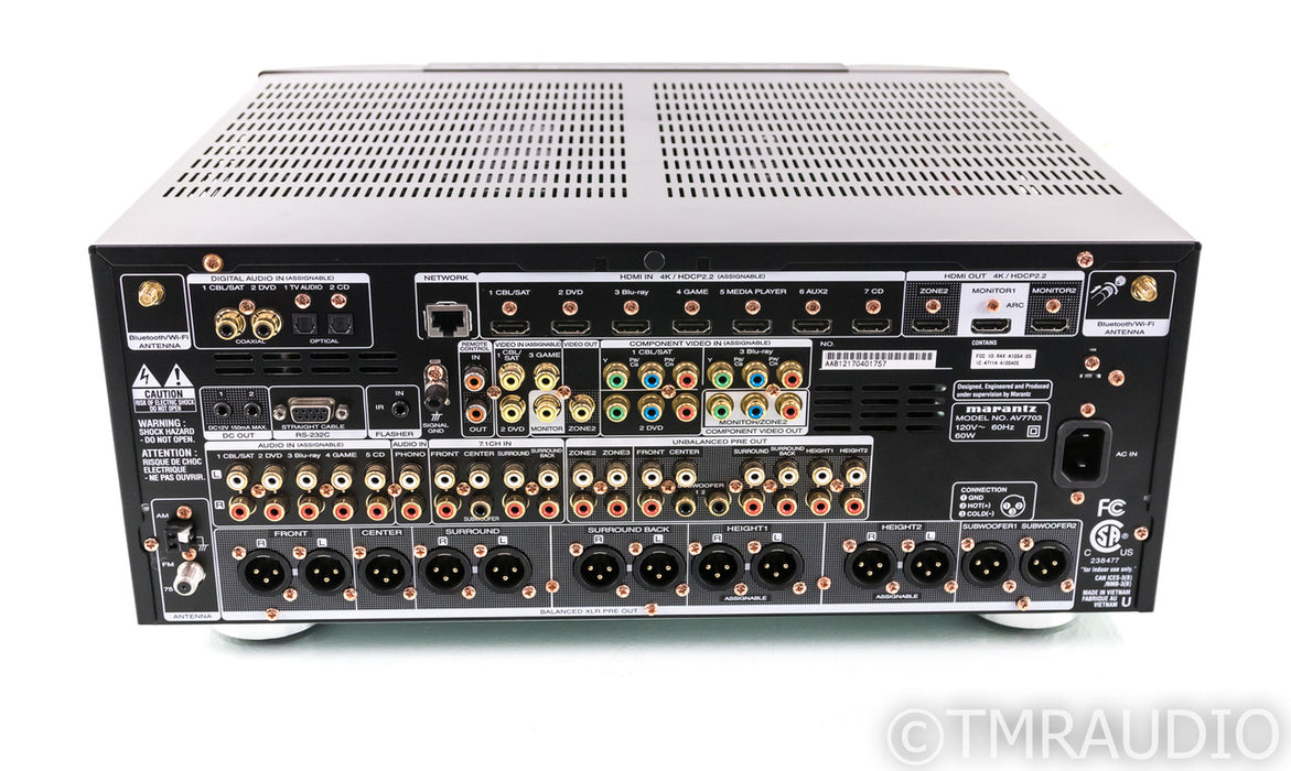 Marantz AV7703 11.2 Channel Home Theater Processor; Preamplifier; Dolby Atmos