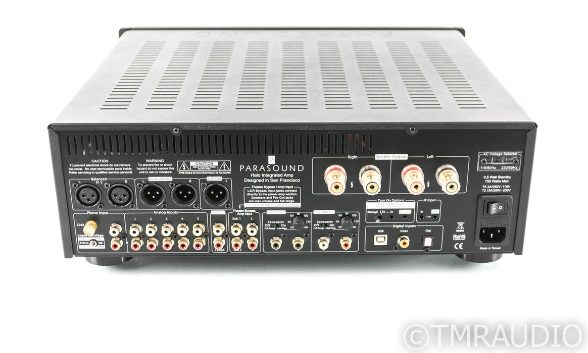 Parasound Halo Integrated 2.1 Channel Integrated Amplifier; Black; Remote