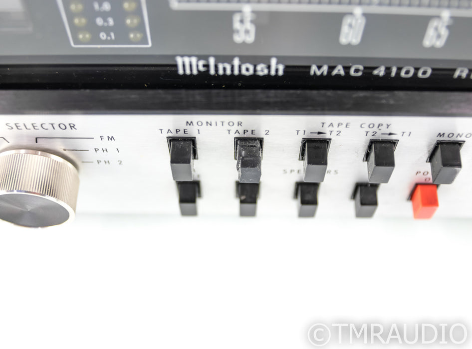 McIntosh MAC4100 Vintage Stereo AM / FM Receiver; MAC 4100; MM Phono