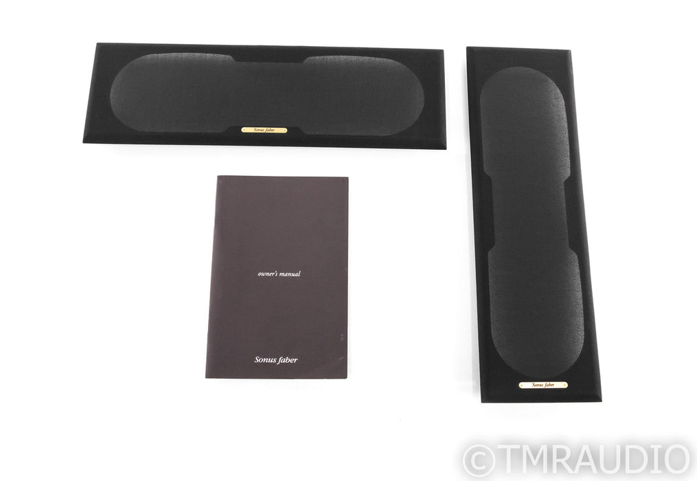 Sonus Faber Smart Center Channel Speaker; Black Leather