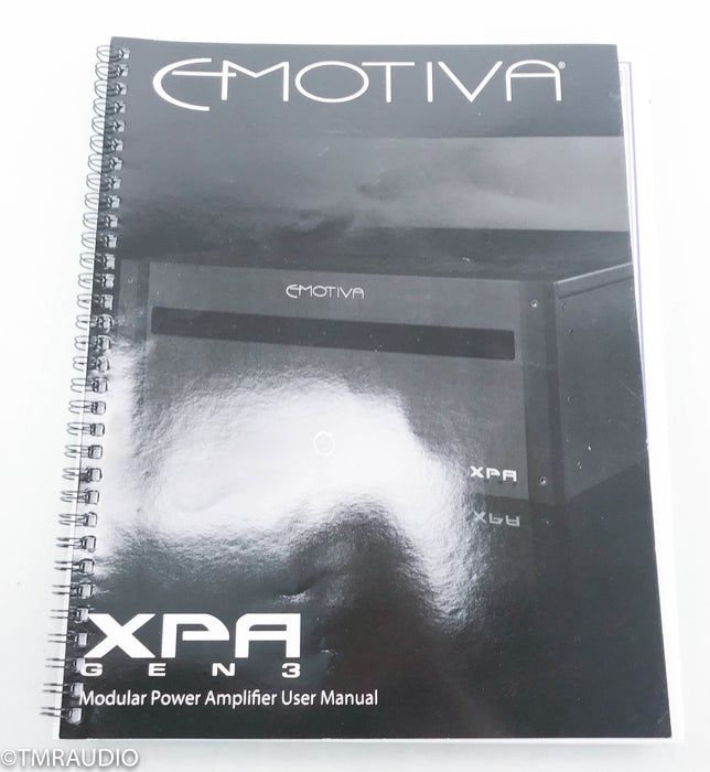 Emotiva XPA-3 Gen 3 3-Channel Power Amplifier