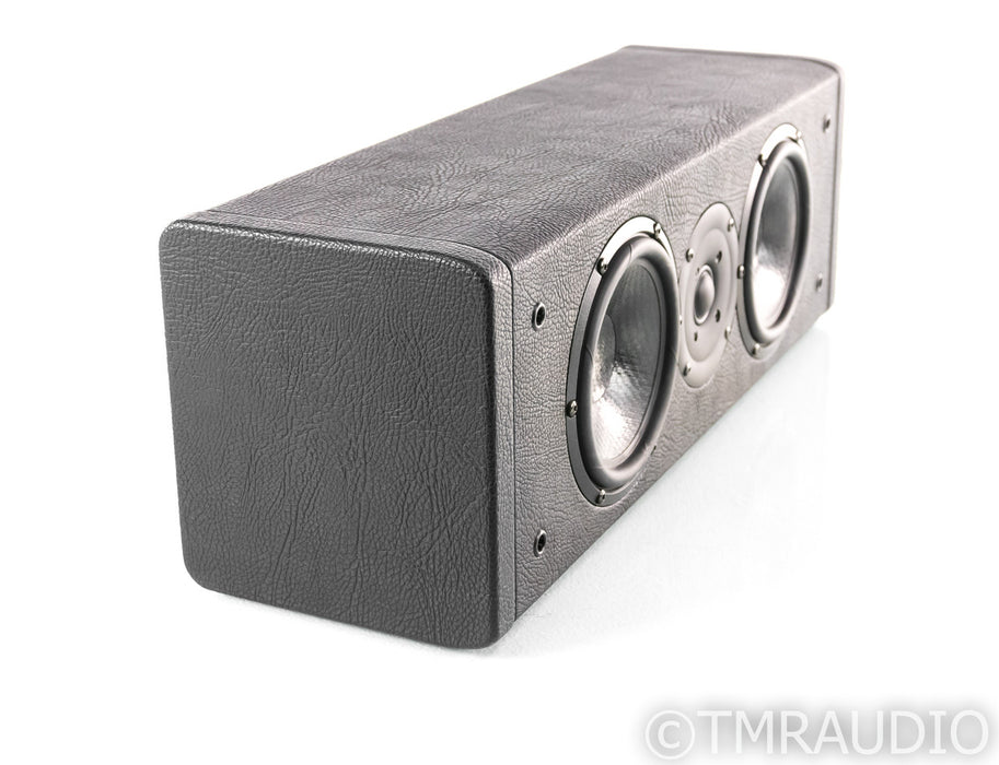 Sonus Faber Smart Center Channel Speaker; Black Leather