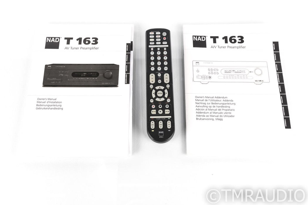 NAD T163 7.1 Channel Home Theater Processor; T-163; Remote; AM / FM Tuner