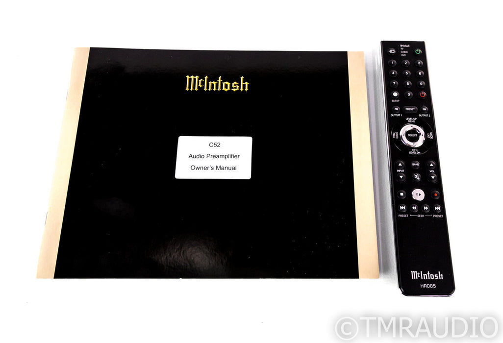McIntosh C52 Stereo Preamplifier / DAC; Remote; C-52; MM / MC Phono