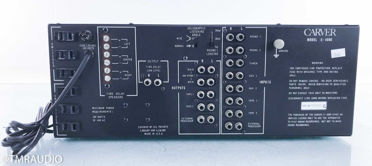 Carver C-4000 Vintage Sonic Holography Preamplifier