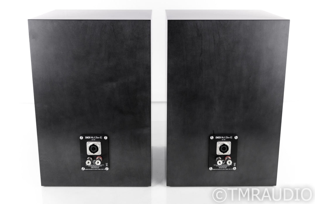 Zu Audio Omen Mk.II [Rev-B] Bookshelf Speakers; Ghost Black Maple Pair