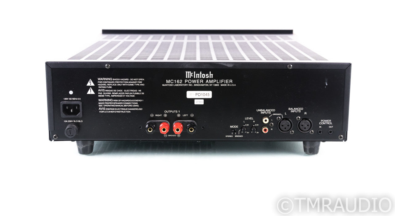 McIntosh MC162 Stereo Power Amplifier; MC-162