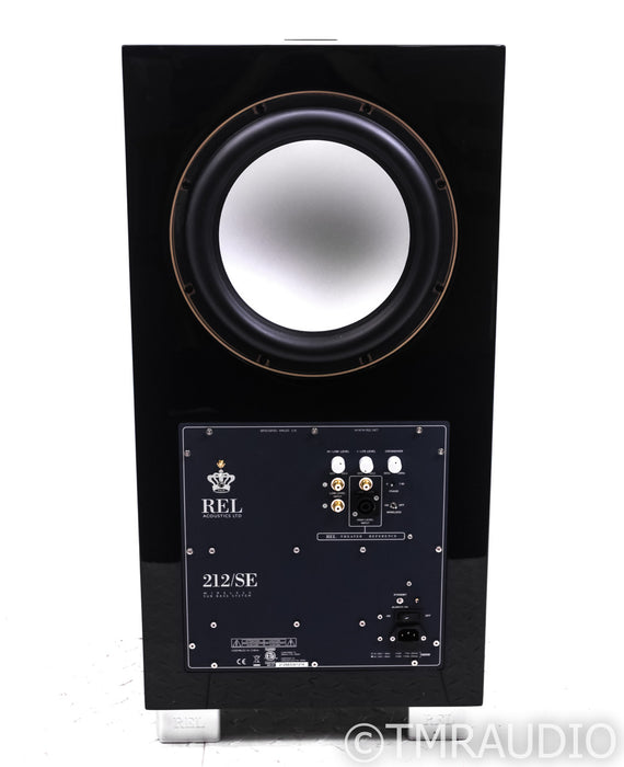 Rel 212/SE Dual 12" Powered Subwoofer; Gloss Black; 212-SE
