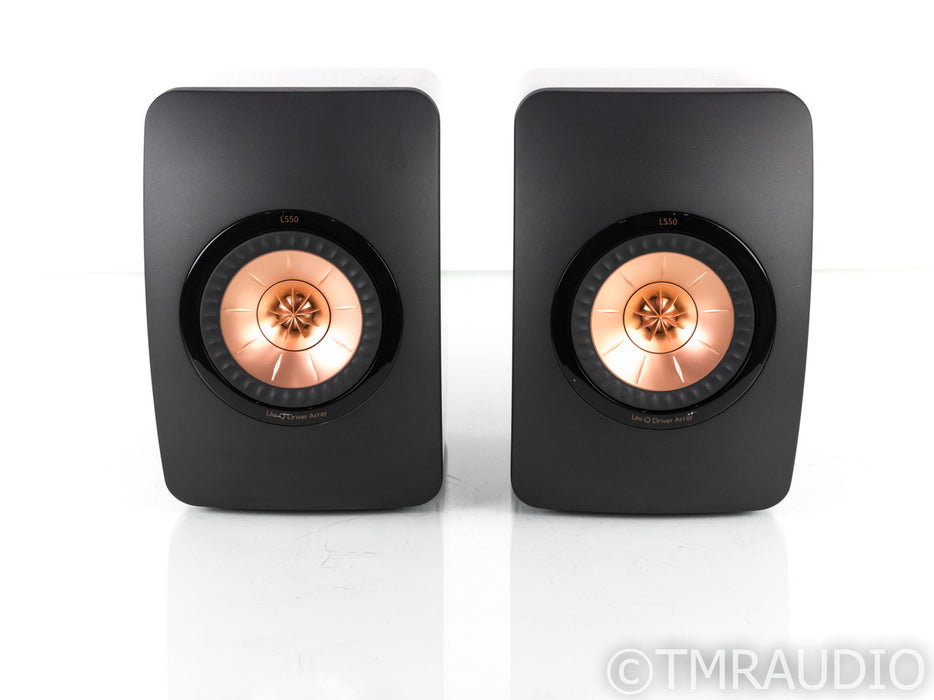 KEF LS50 Bookshelf Speakers; Gloss Black Pair