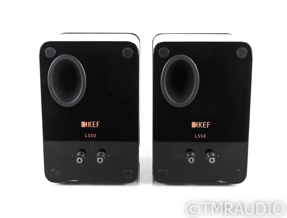 KEF LS50 Bookshelf Speakers; Gloss Black Pair
