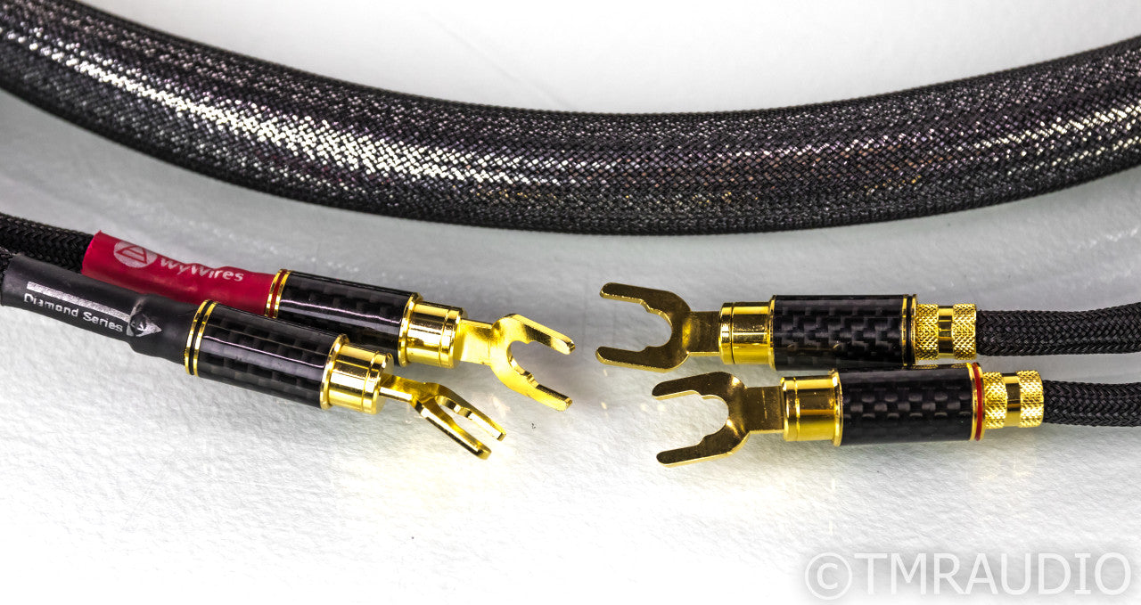 WyWires Diamond Series Speaker Cables; 8.5ft Pair