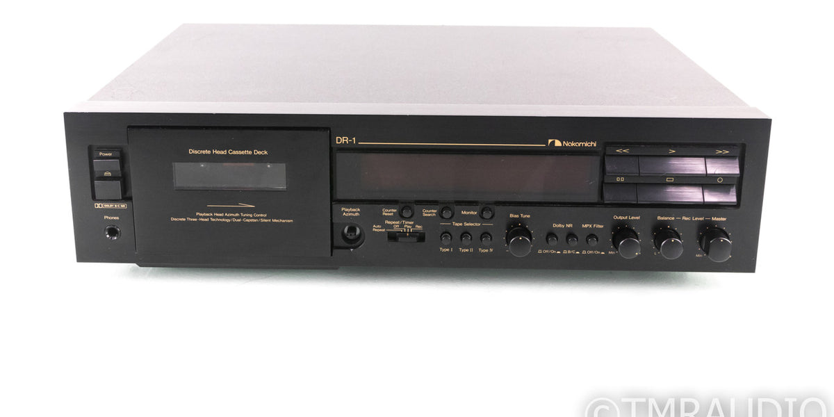 Nakamichi DR-1 Vintage Cassette Tape Deck / Recorder; DR1; Manual