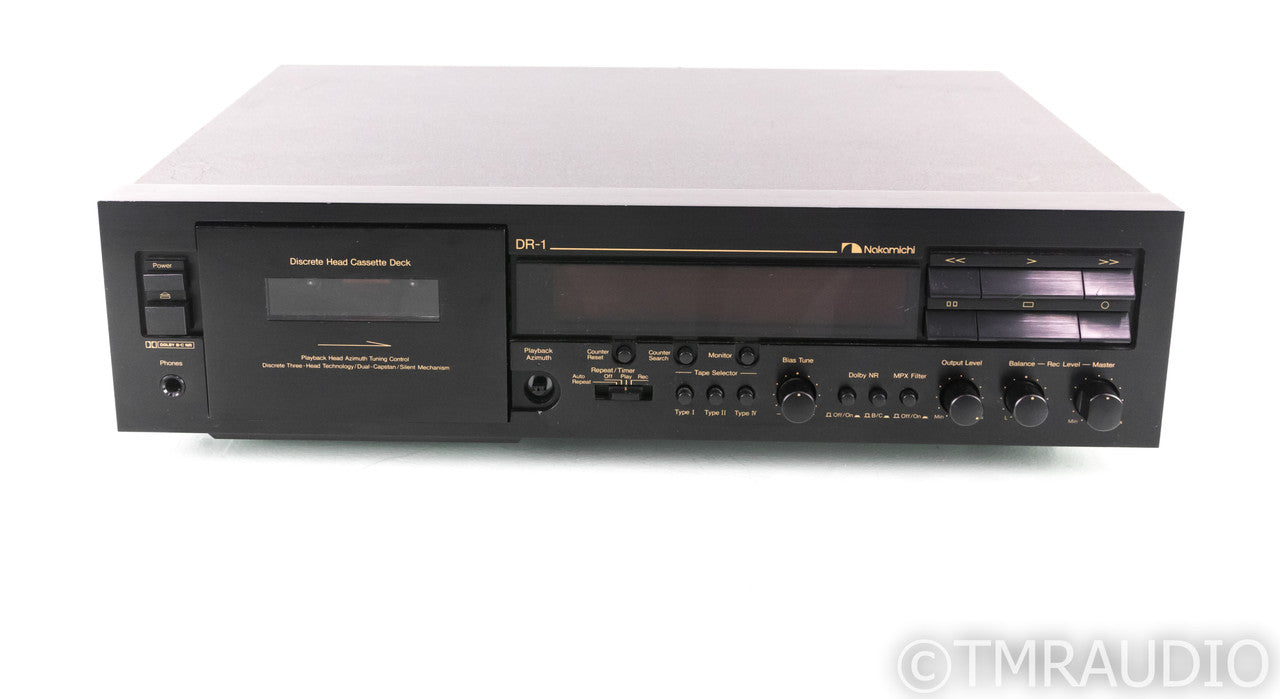 Nakamichi DR-1 Vintage Cassette Tape Deck / Recorder; DR1; Manual Nakamichi DR-1 Vintage Cassette Tape Deck / Recorder; DR1; Manual
