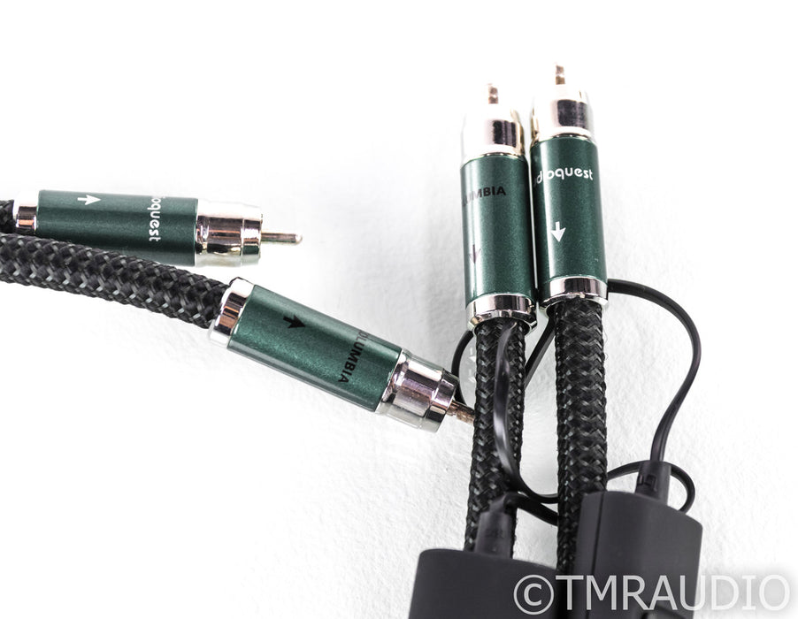 AudioQuest Columbia RCA Cables; 0.8m Pair Interconnects; 72v DBS