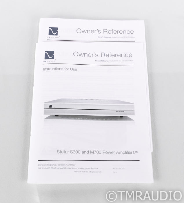 PS Audio Stellar M700 Mono Amplifier