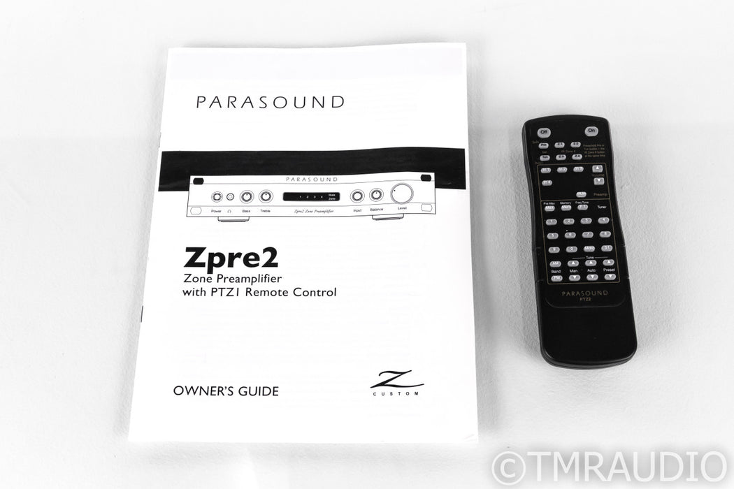 Parasound Zpre2 Stereo Preamplifier; Remote