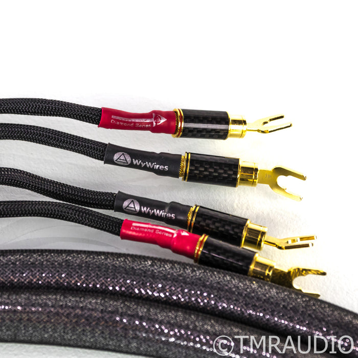 WyWires Diamond Series Speaker Cables; 8.5ft Pair
