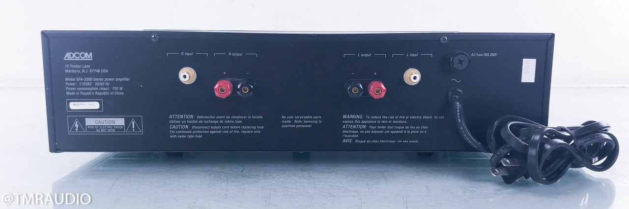 Adcom GFA-5300 Stereo Power Amplifier