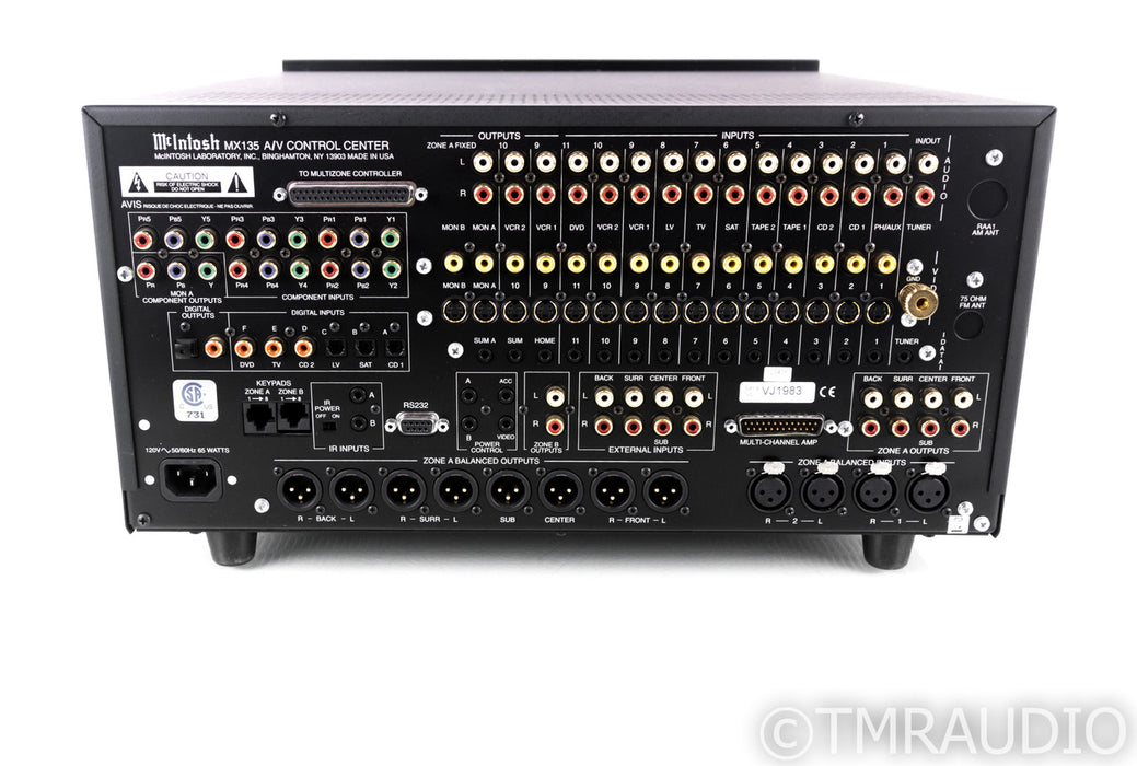 McIntosh MX135 7.1 Channel Home Theater Processor; MX-135; Remote