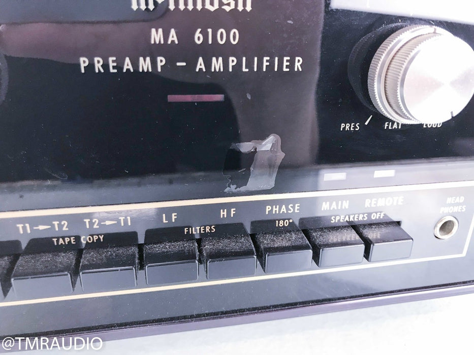 McIntosh MA6100 Vintage Stereo Integrated Amplifier
