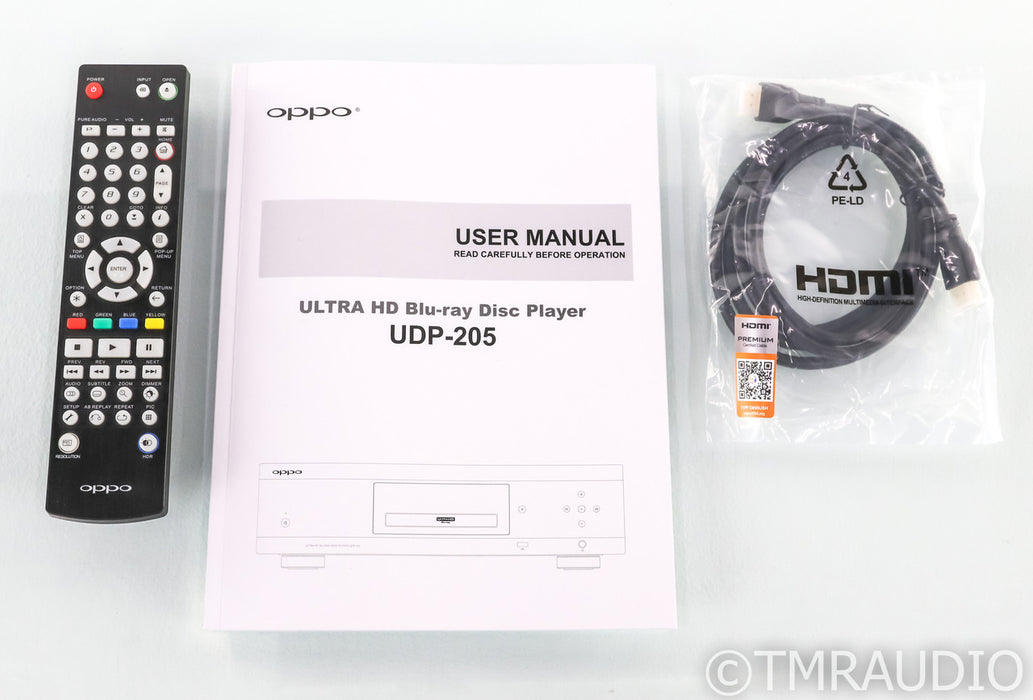 Oppo UDP-205 Universal Blu-Ray Player; UDP205; D/A Converter; Remote