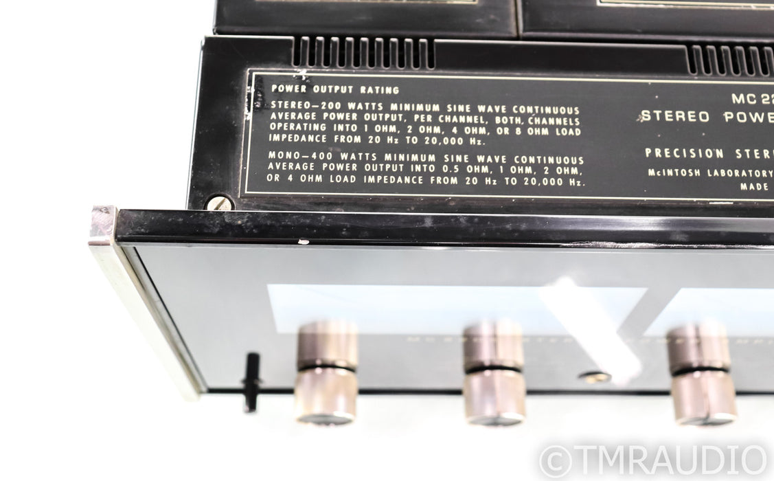 McIntosh MC 2205 Vintage Stereo Power Amplifier; MC-2205