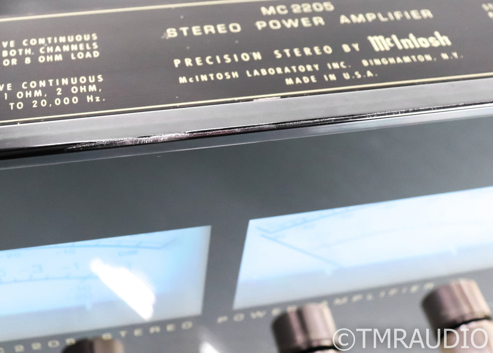 McIntosh MC 2205 Vintage Stereo Power Amplifier; MC-2205