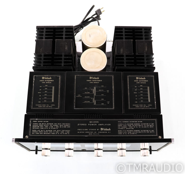 McIntosh MC 2205 Vintage Stereo Power Amplifier; MC-2205