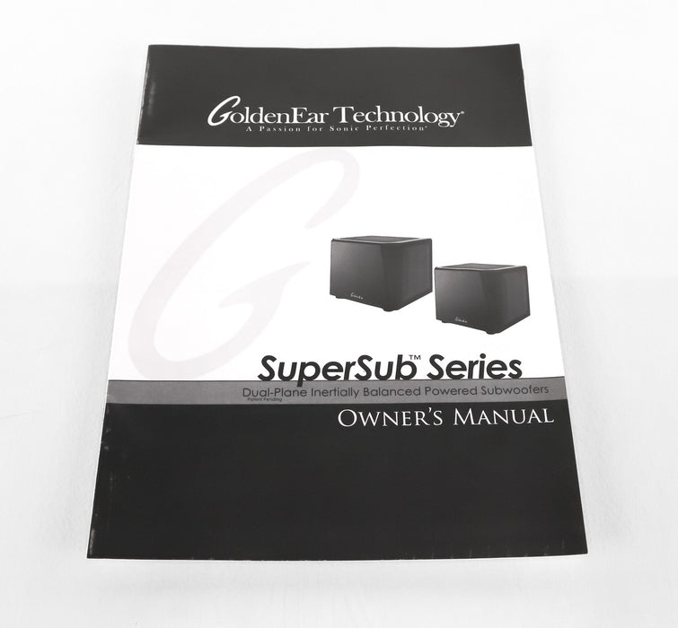 GoldenEar SuperSub X Dual 8" Powered Subwoofer; Gloss Black