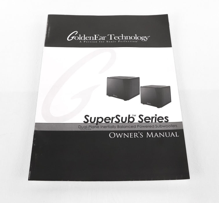 GoldenEar SuperSub X Dual 8" Powered Subwoofer; Gloss Black