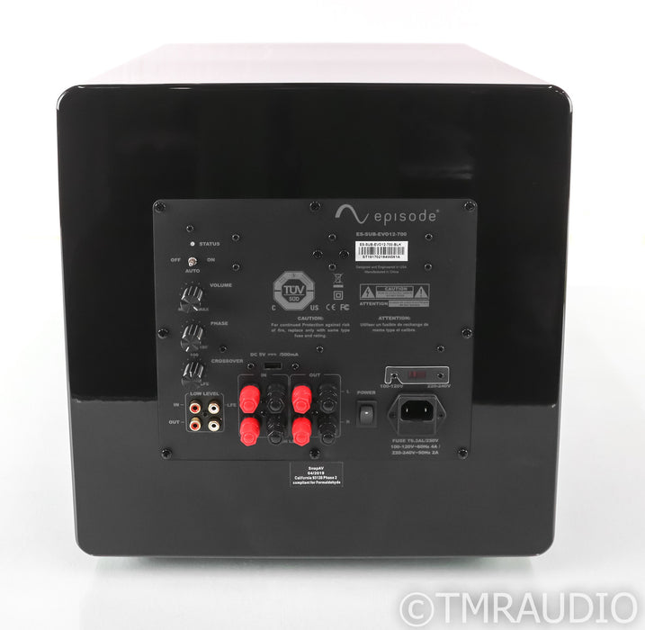 Episode Evolution Series 12" Powered Subwoofer; Black; ES-SUB-EVO12-700