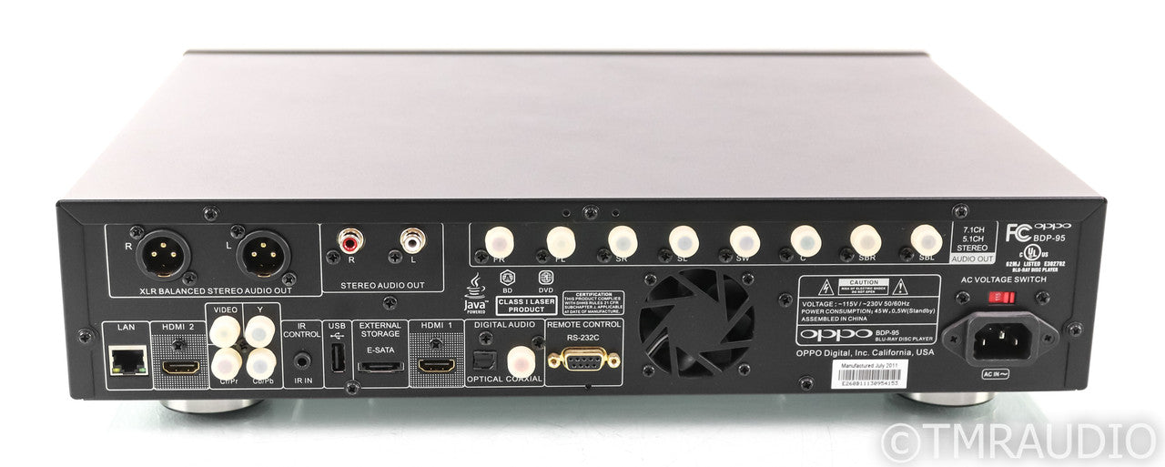 Oppo BDP-95 Universal Blu-Ray Player; BDP95; Remote (1/8)