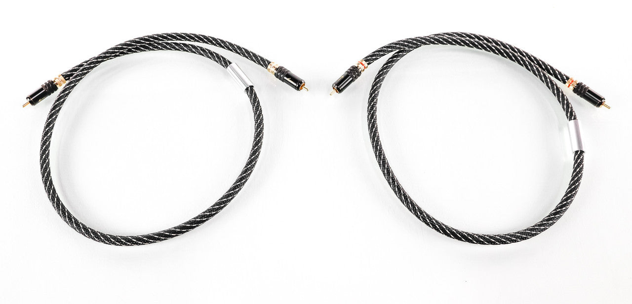 Raven Audio Soniquil RCA Cables; 1m Pair Interconnects