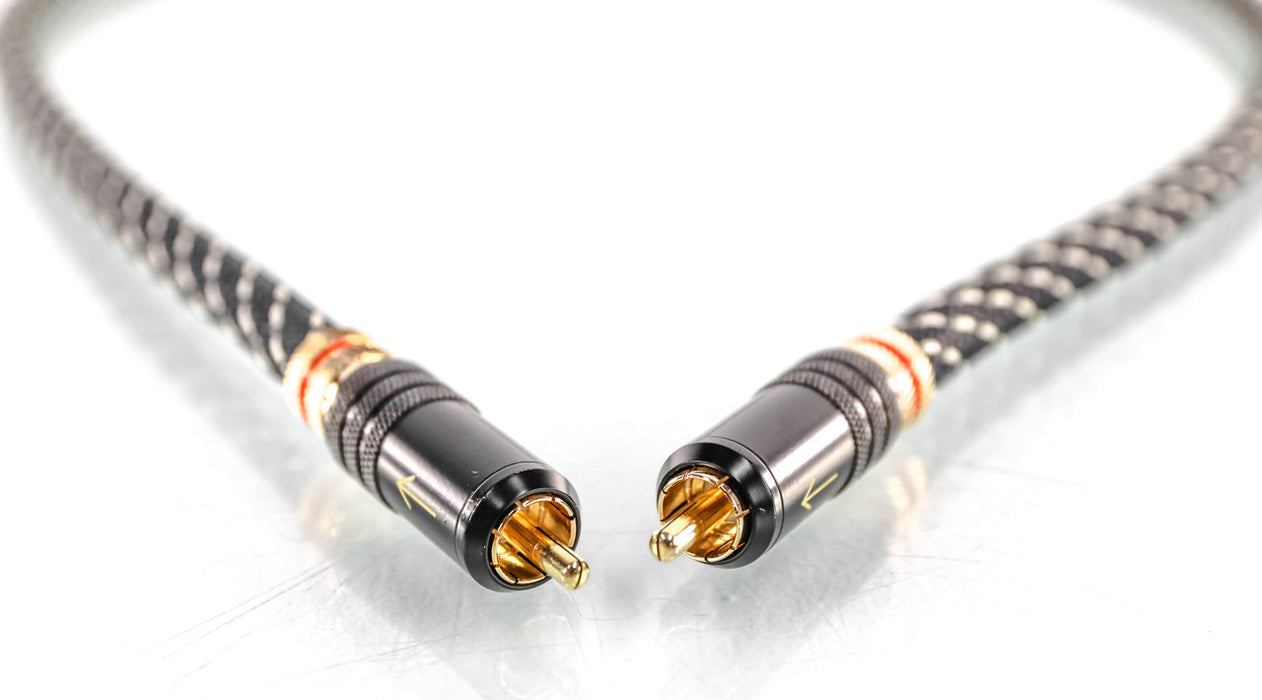 Raven Audio Soniquil RCA Cables; 1m Pair Interconnects