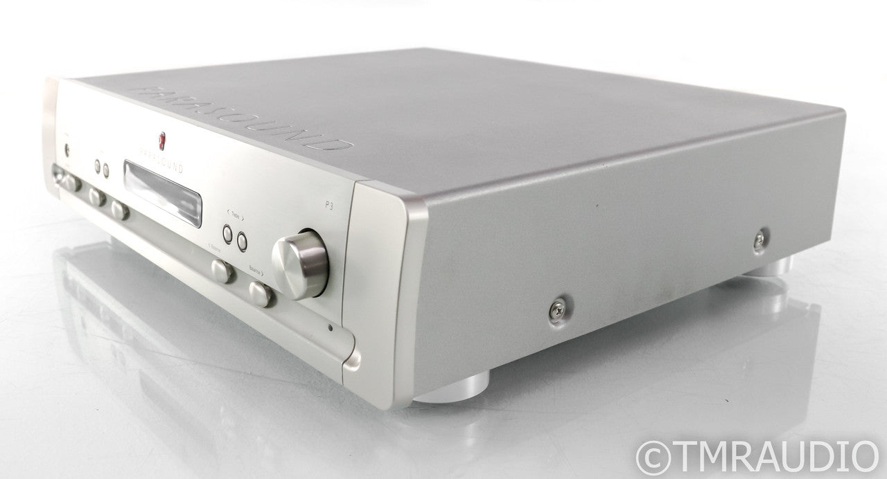 Parasound Halo P3 Stereo Preamplifier; P-3; MM Phono; Silver; Remote