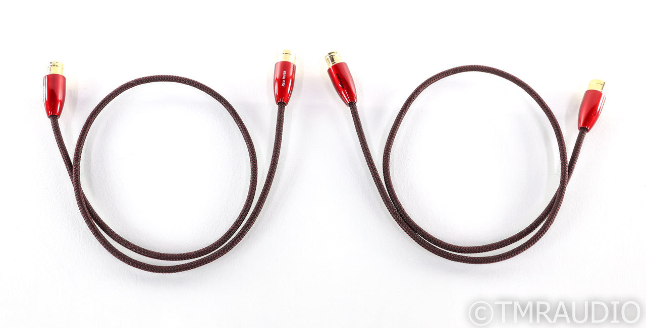 Audioquest Red River XLR Cables; 1m Pair Balanced Interconnects