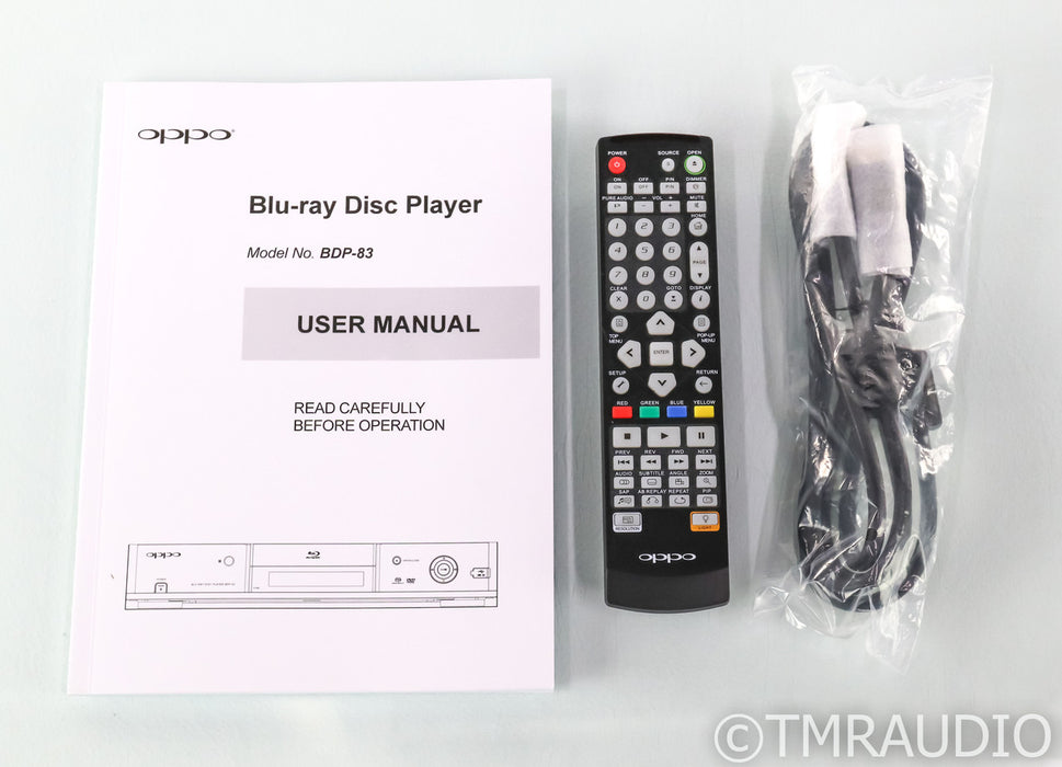 Oppo BDP-83SE NuForce Edition Universal Blu-Ray Player; Special Edition; Remote