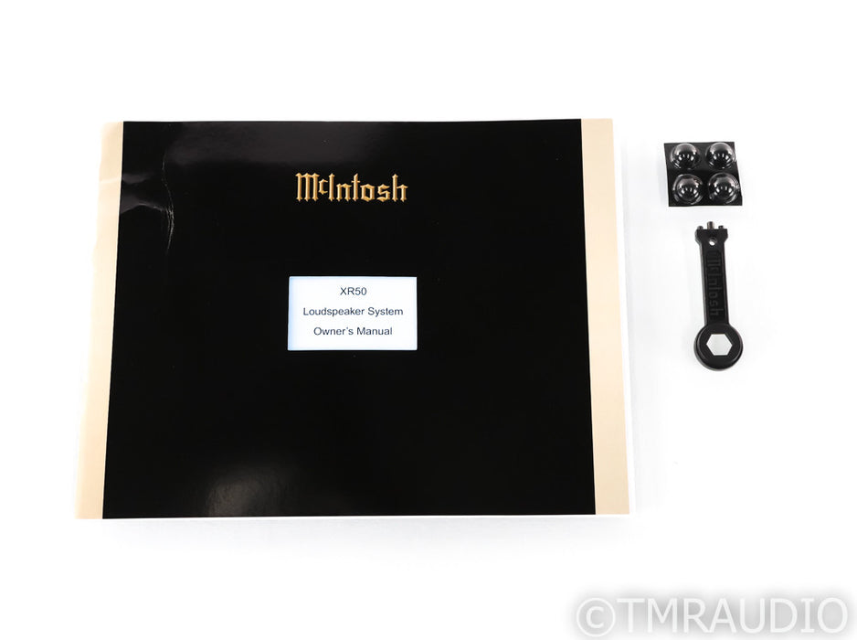 McIntosh XR50 Bookshelf Speaker; Single; Piano Black; XR-50