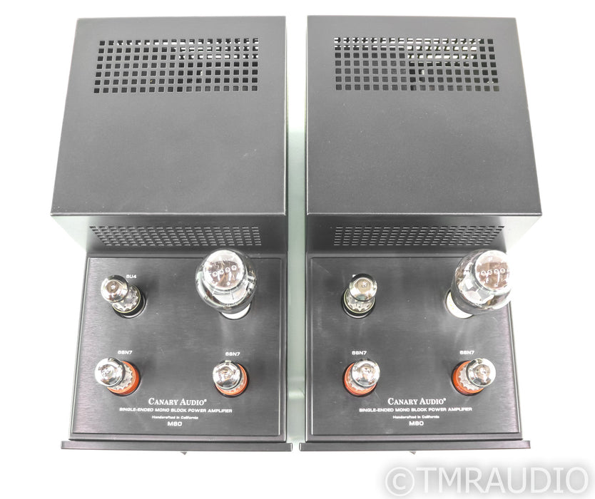 Canary Audio M80 Mono Tube Power Amplifier; Pair; M-80; SET 300B