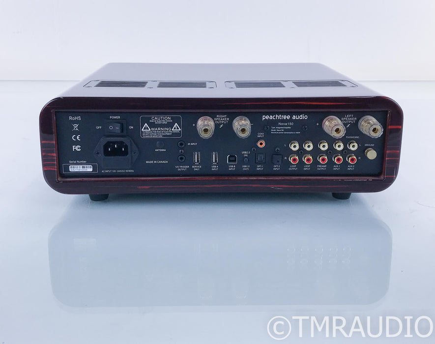 Peachtree Nova 150 Stereo Integrated Amplifier; Gloss Ebony; Remote; MM Phono