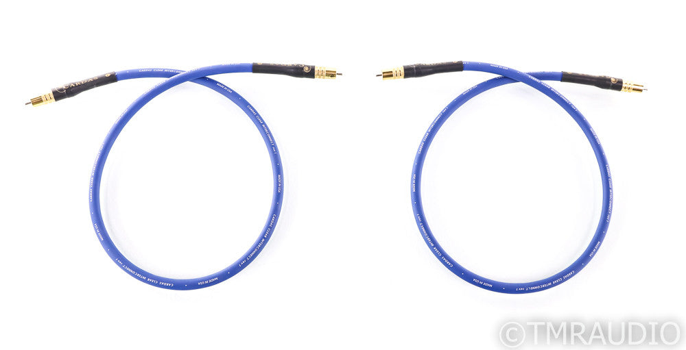 Cardas Clear RCA Cables; Rev. 1; 1m Pair Interconnects