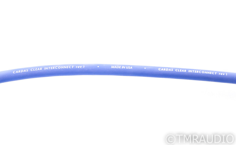 Cardas Clear RCA Cables; Rev. 1; 1m Pair Interconnects