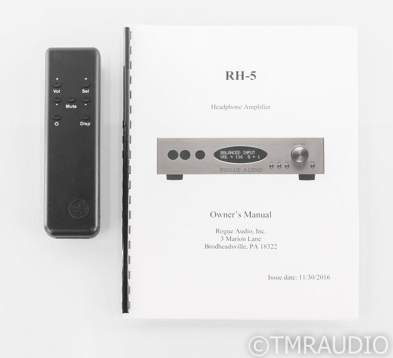 Rogue Audio RH-5 Stereo Tube Preamplifier; MM / MC Phono; Headphone Amplifier; RH5
