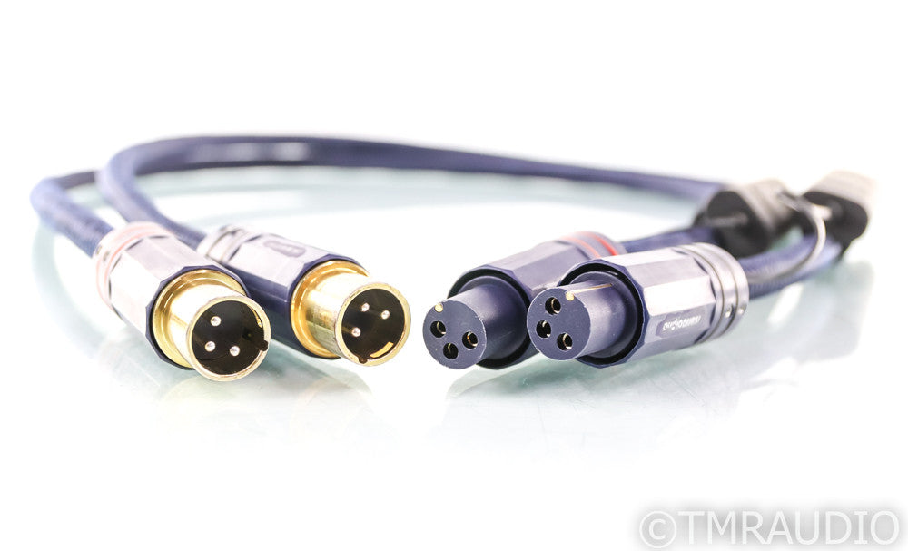 AudioQuest Wild Blue Yonder XLR Cables; Original; 1m Pair Balanced Interconnects