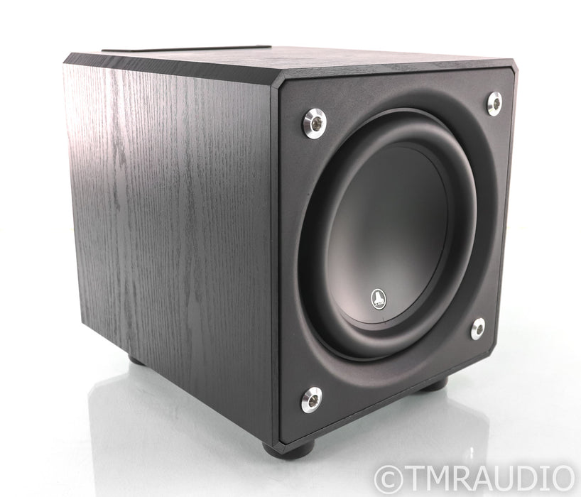 JL Audio E110 E-Sub 10" Powered Subwoofer; Black Ash w/ SVS SoundPath Feet