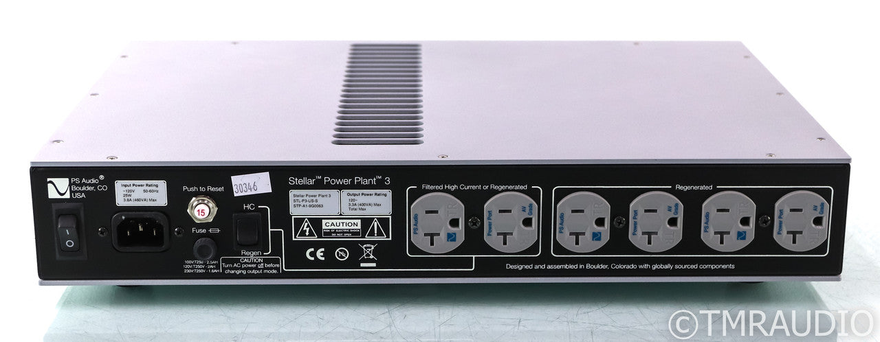 PS Audio Stellar Power Plant 3 Power Conditioner; AC Regenerator; Silver (Used)