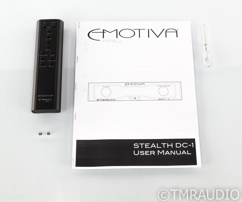 Emotiva Pro Stealth DC-1 DAC; Preamplifier; DC1; 24-bit/192 kHz; Remote