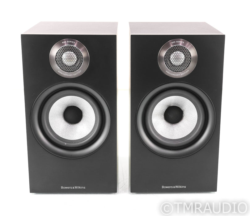 B&W 607 S2 Anniversary Edition Bookshelf Speakers; Matte Black Pair; 607S2