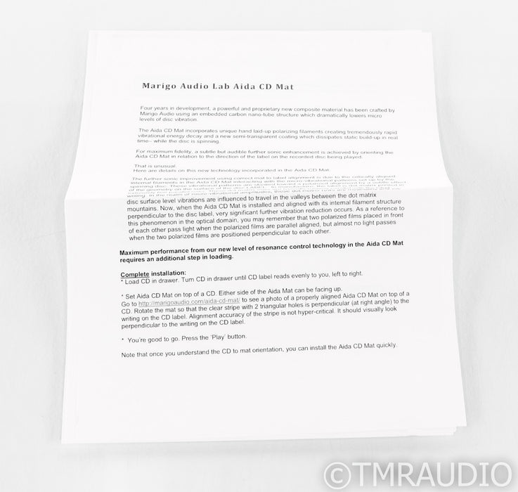 Marigo Audio Labs Aida CD Mat