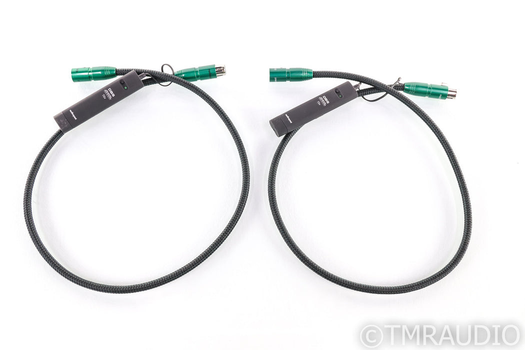Audioquest Columbia XLR Cables; 72v DBS; 1m Pair Balanced Interconnects